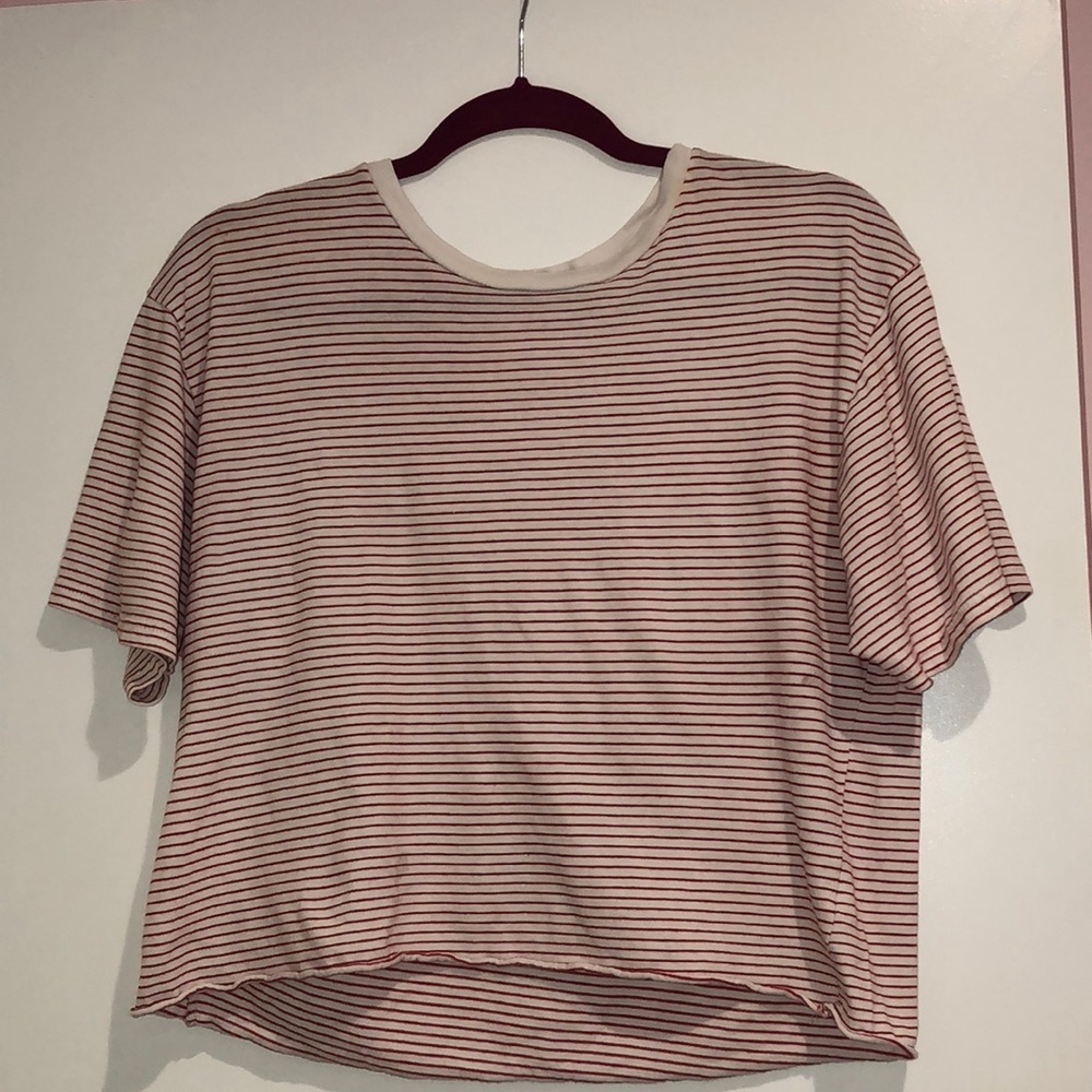 ❌BRANDY MELVILLE RED STRIPED T-SHIRT❌